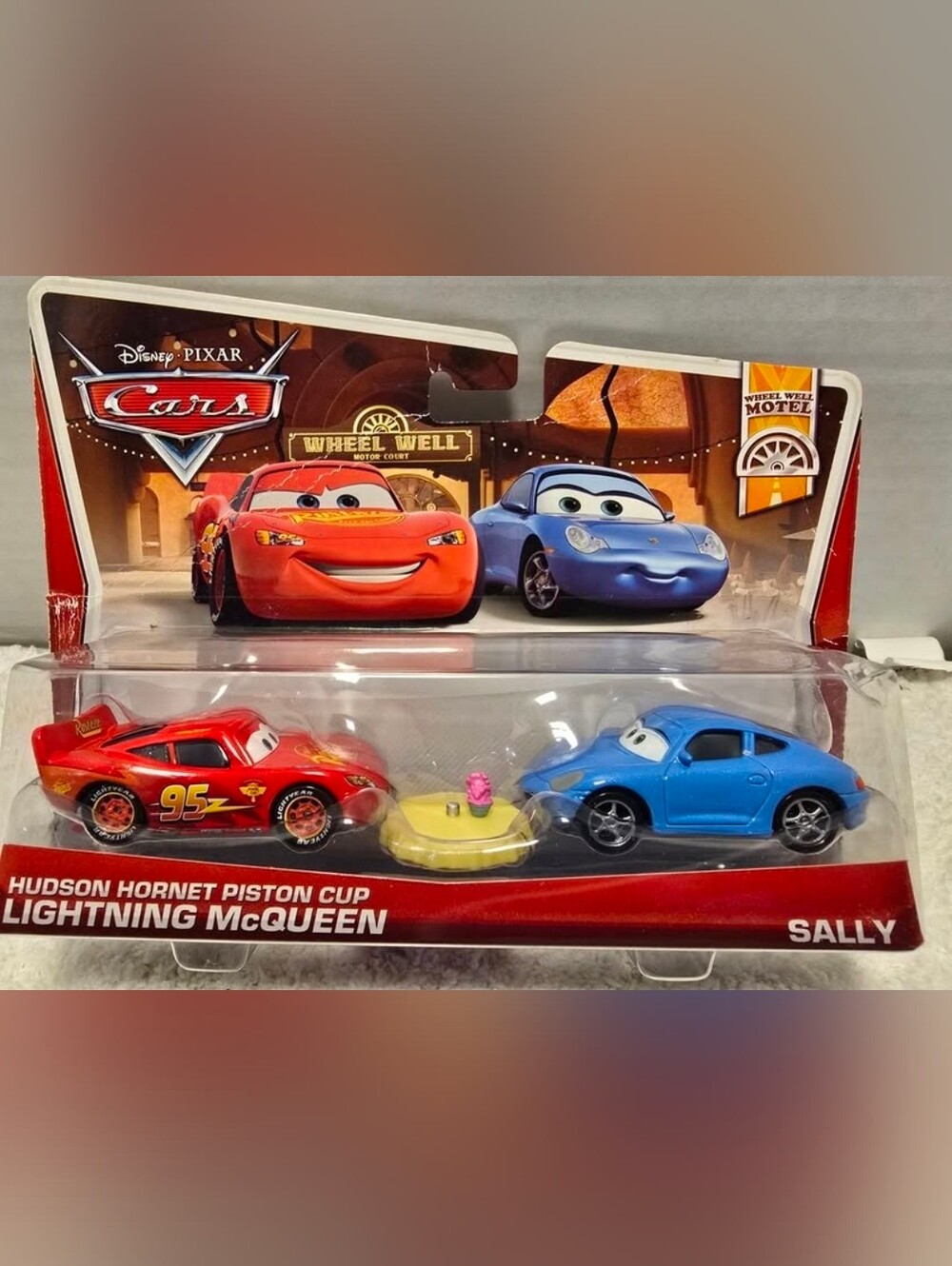 Disney Pixar Cars Hudson Hornet Piston Cup Lightning McQueen & Sally 2 Pack 2012
